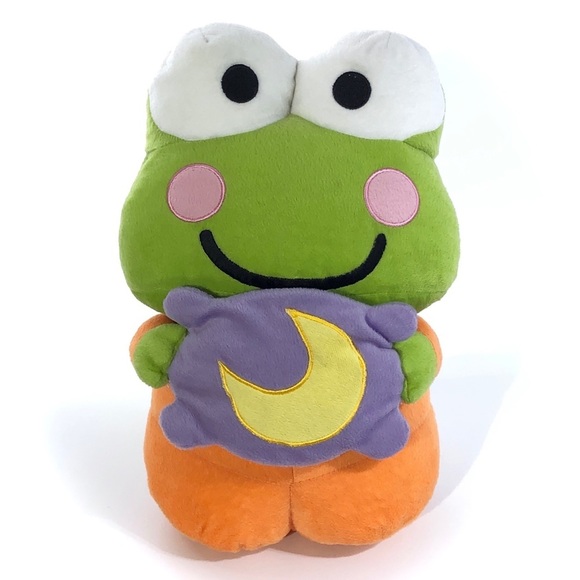 Sanrio Other - Sanrio Keroppi 16” Orange Pajama Moon Halloween KeroKeroKeroppi Frog Plush Doll